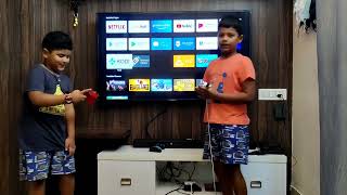 Android TV multiplayer games setup with two controllers. screenshot 2