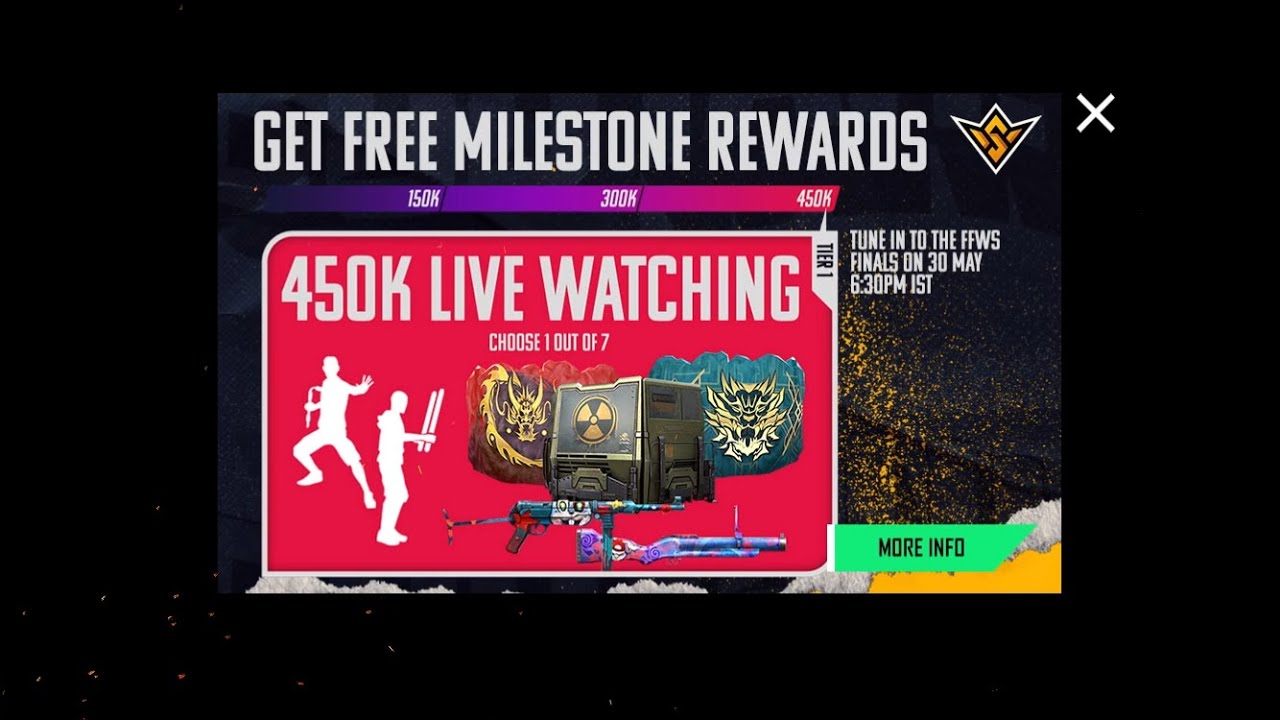 Free Fire Tournament 450K Live Milestone complete || Road to 4K on instagram | Giveaway