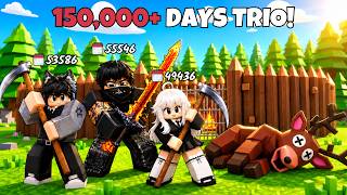 10,000 Days as a Trio with a Combined Days of 150,000+ in 99 Nights in the Forest! screenshot 4