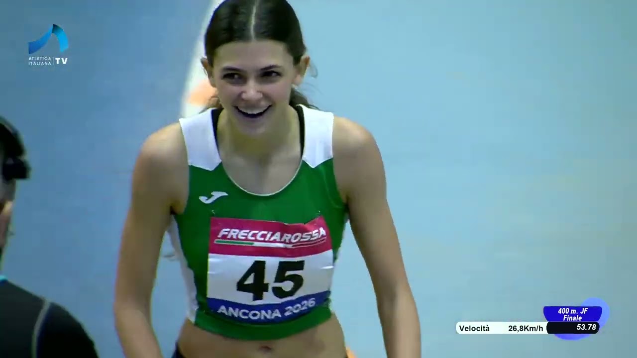Campionati italiani U20 Indoor 2026 | 400m F | Vince Laura Frattaroli
