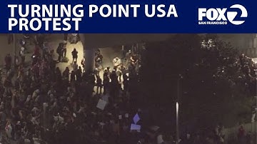 Fists fly at UC Berkeley Turning Point USA protest