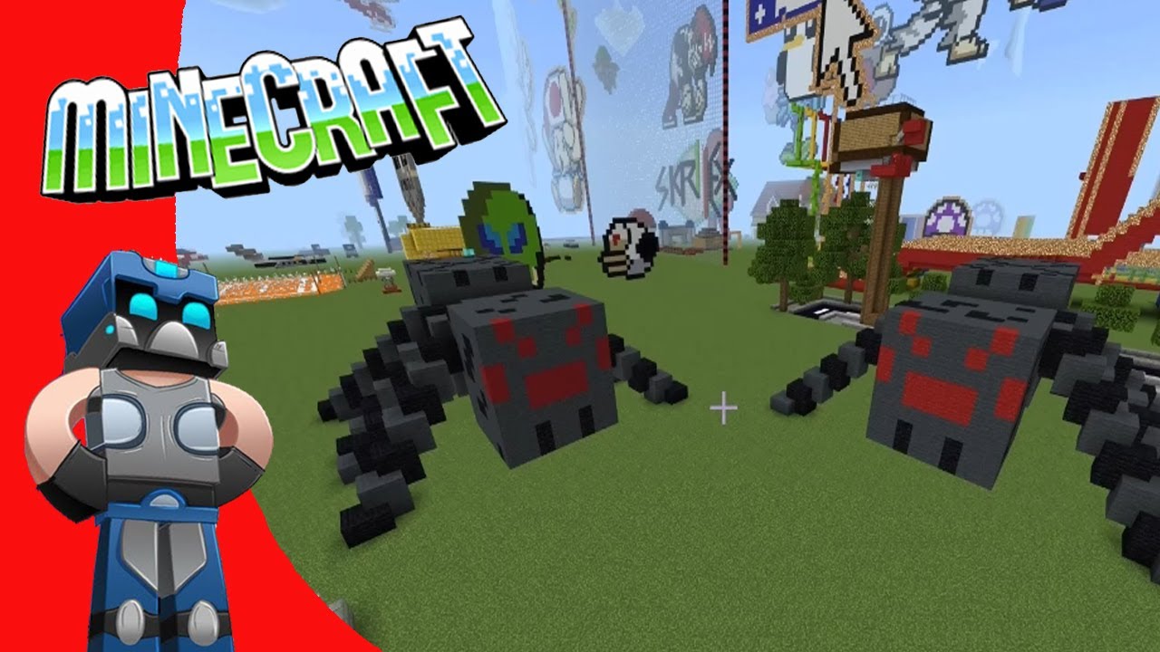 Minecraft: Como hacer Araña 3D Tutorial - YouTube