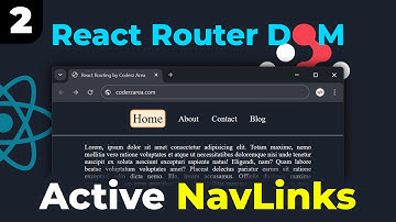 🔥 Active NavLinks in React Router DOM | Highlight Active Routes | Coderz Area