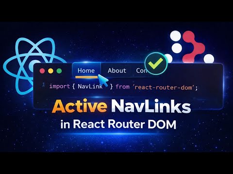 02. Active NavLinks in React Router DOM | Highlight Active Routes | Coderz Area