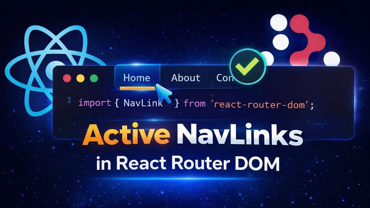 02. Active NavLinks in React Router DOM | Highlight Active Routes | Coderz Area