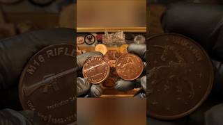 M-16 Black Rifle & Unicorn Copper Rounds ~ Liberty Copper ~ 1 ADVP Oz Each ~ .999 Fine Cu