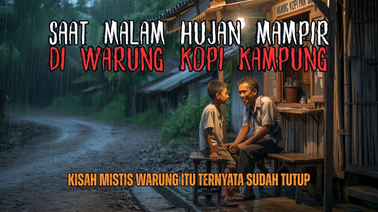 TERNYATA WARUNG KOPI ITU SUDAH TUTUP! MISTIS SAAT MALAM MAMPIR DI WARUNG KOPI PERTIGAAN KAMPUNG