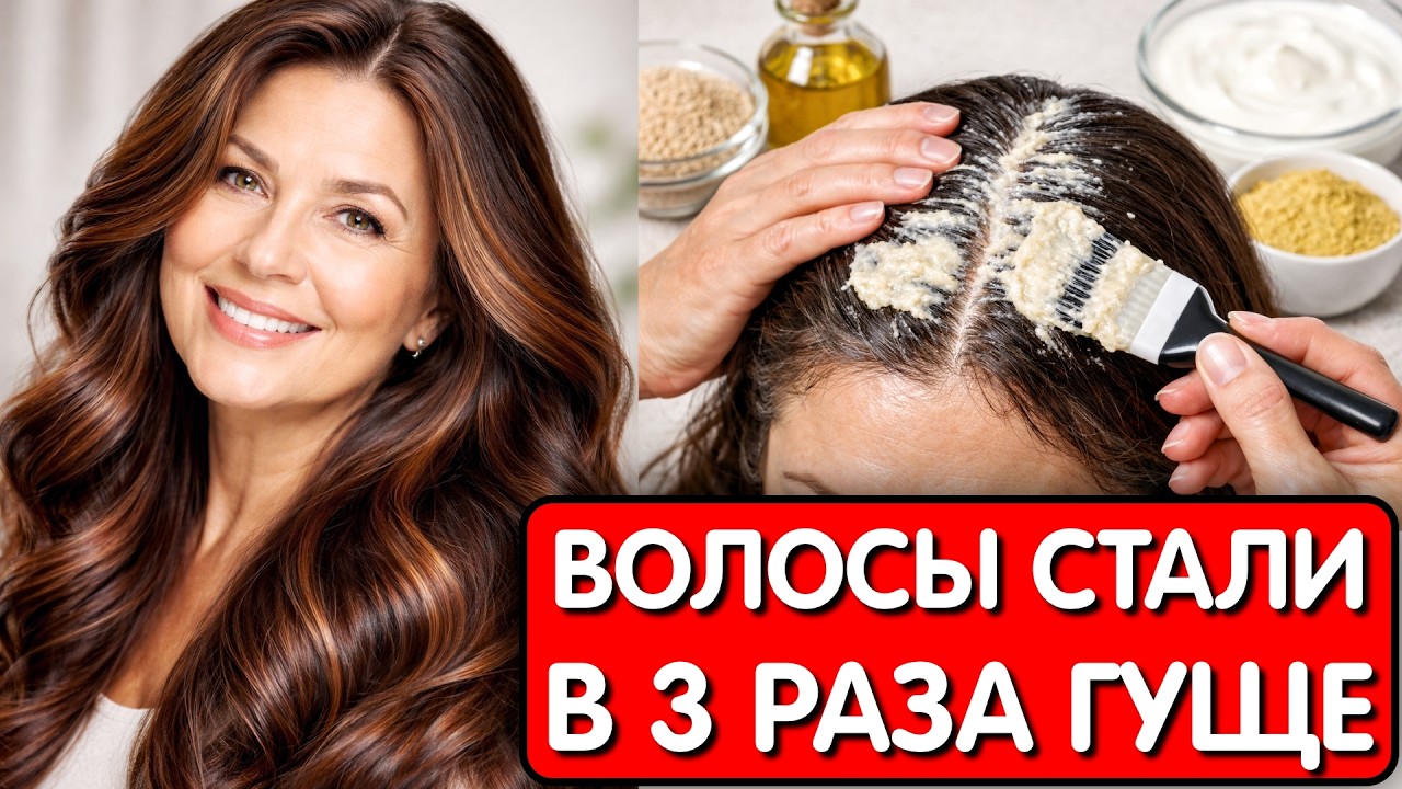 МОИ ВОЛОСЫ РАСТУТ на дрожжах и СТАЛИ ГУЩЕ ! Эта маска СПАСЛА ОТ ВЫПАДЕНИЯ ВОЛОС