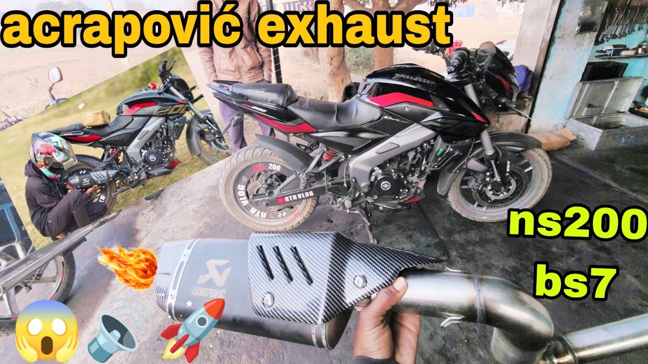 Acrapović Exhaust Ns200 Bs7 Modified 2025 🔊😱🚀🏍