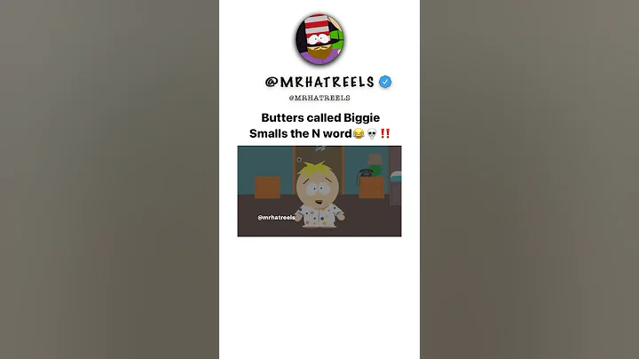 Butters called Biggie Smalls the N word😂💀 #comedy #southpark #shorts