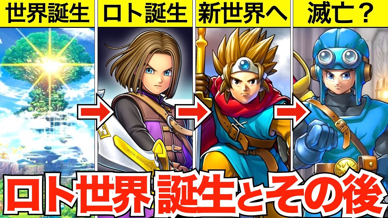 ロトシリーズの世界の歴史を完全解説【歴代ドラクエ】 Youtube 
