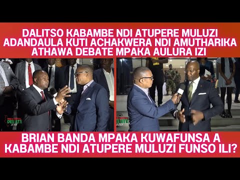 BRIAN BANDA WAKHAULITSA NDI MAFUNSO MA PRESIDENT ONSE OMWE ANABWERA KU DEBATE ATANGOTULUKA PANJA 
