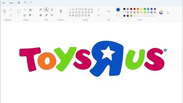 How to draw the Toys "R" Us logo using MS Paint | How to draw on your computer