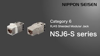 ＃Cat.6 シールドモジュラージャック NSJ6-Sシリーズ成端方法【日本製線株式会社 公式】