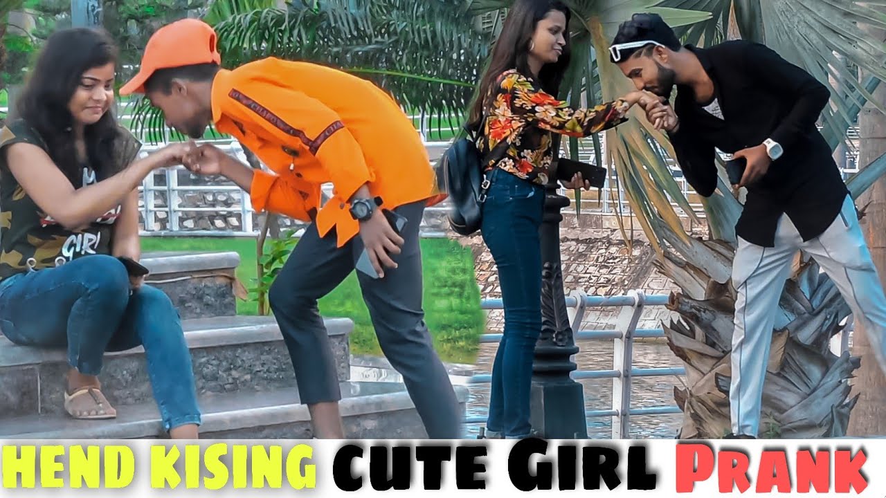Random kiss cute girls ️ ️ In Public Reaction prank 😂😂 || Hand Kissing ...
