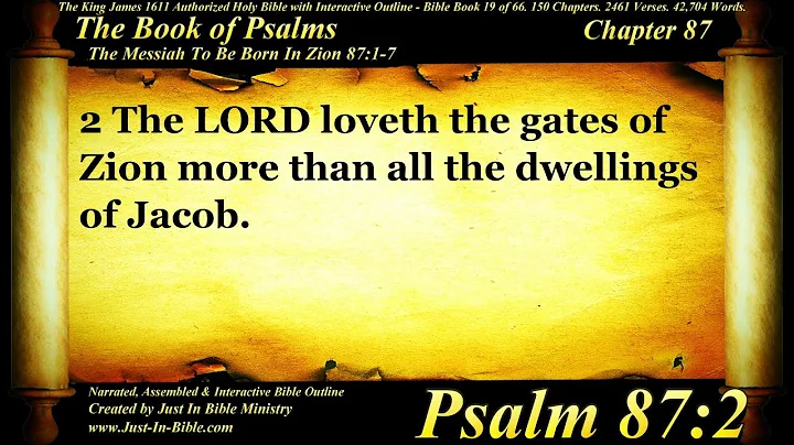 The Book of Psalms | Psalm 87 | Bible Book #19 | The Holy Bible KJV Read Along Audio/Video/Text