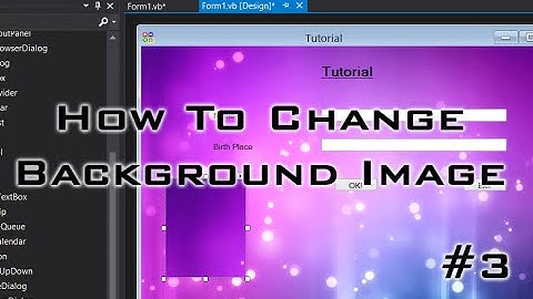 Visual Studio Tutorial #3 - Change Background Image & Add Picture Box