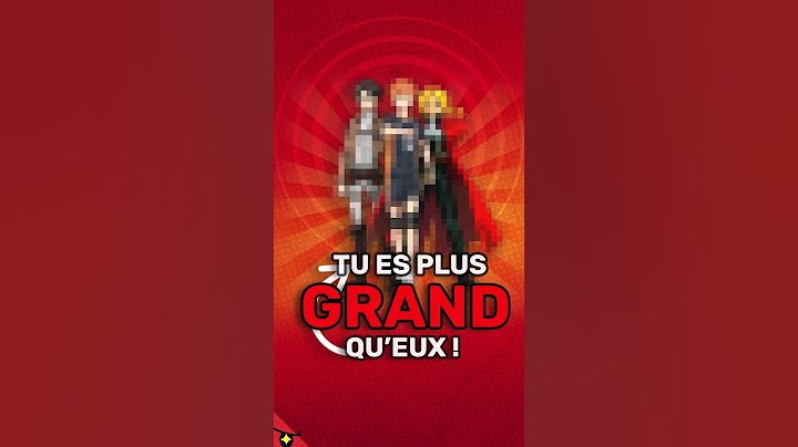 TU ES PLUS GRAND que ces 5 PERSOS DE MANGA