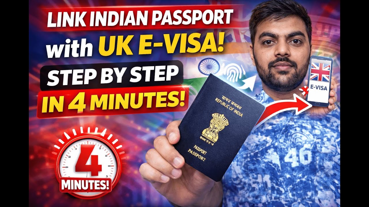 How to Link Passport to UK eVisa (UKVI Account) | Indian Passport | 4 Minutes