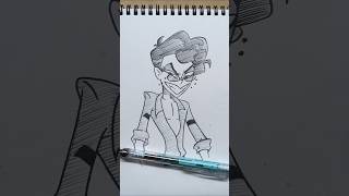 drawing alastor human form /hazbin hotel🏨 #alastor #illustration #nostalgia #upsidedown #hazbinhotel