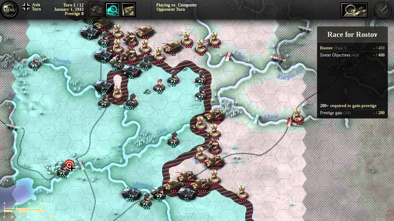 Прохождение Unity of Command. №3 Race for Rostov - YouTube