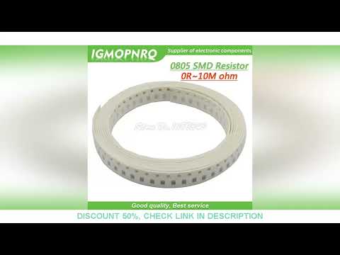 300pcs 0805 resistor SMD 0R ~ 10M 1/8W 0 1 10 100 150 220 330 ohm 1K 2.2K 10K 100K 0R 1R 3.3R 5.6R 1