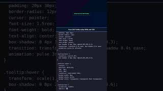 Sleek CSS Tooltip | Pure HTML CSS #webdevelopment #htmlcss #css