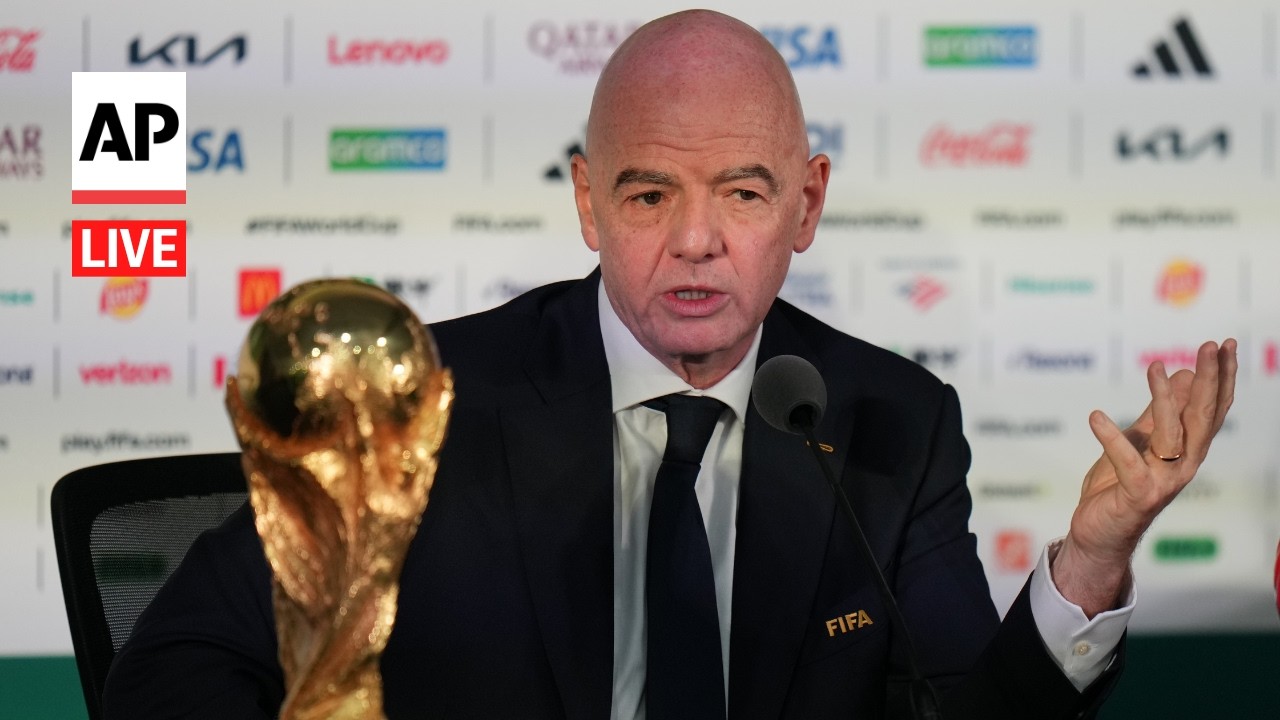LIVE: FIFA President Gianni Infantino speaks ahead of 2026 World Cup