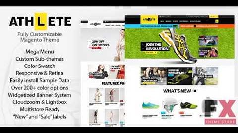 Preview Athlete - Responsive Magento Theme TForest
