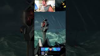SEA OF THIEVES, STORM FOR THE WIN!! #gaming #win #sloop #1v1 #hourglass #youtube #shorts #pc #fun,