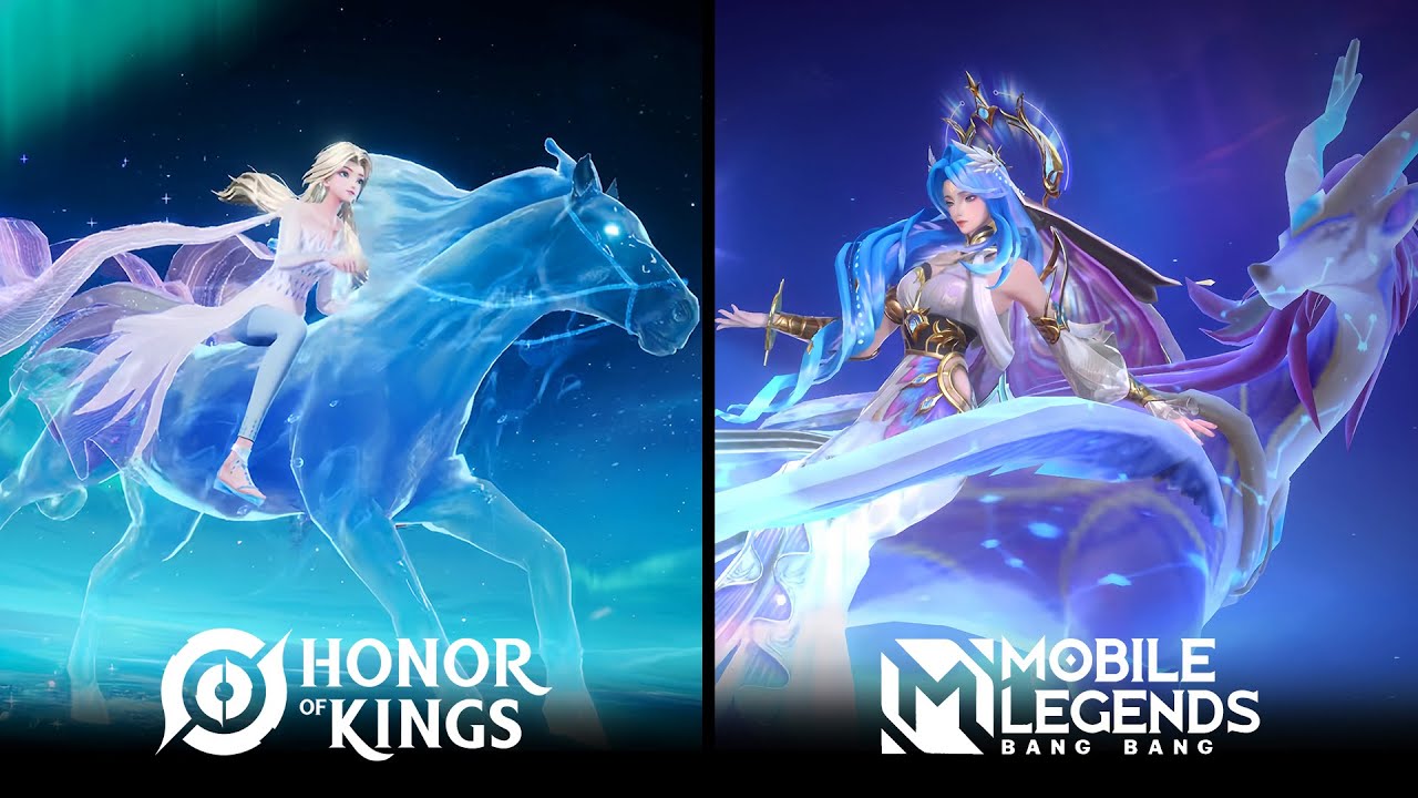 Lady Zhen (HOK) VS Aurora (MLBB) : Skins Effect Comparison