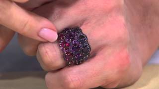 5.00 ct tw Multi-Gemstone Domed Band Ring, 14K with Jennifer Coffey