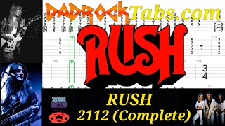 2112 (COMPLETE) - RUSH - Guitar + Bass TABS Lesson 