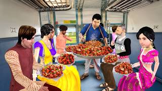 Train Mei Chicken Pakoda Wala Train Food Tasty Chicken Pakora Comedy Hindi Kahani Moral Stories