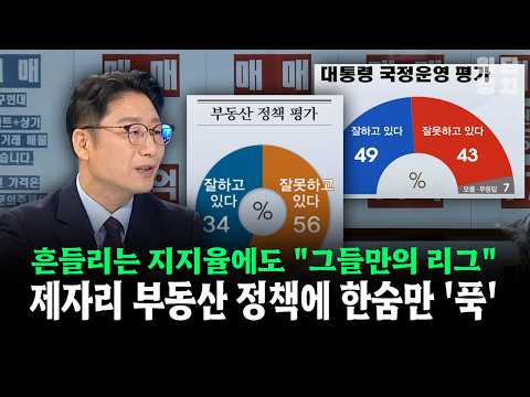 흔들리는 지지율에도 "그들만의 리그"... 제자리 부동산 정책에 한숨만 '푹' #이재명 #지지율
