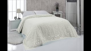 Махрове Простирадло Крем Жаккард