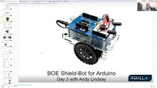 Shield-Bot with Arduino Educator Workshop Part 3 of 3 (March 18, 2022)