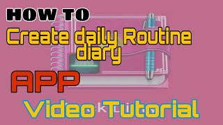 DAILY ROUTINE DIARY: MANAGE YOUR DAILY WORK ROUTINE WITH DAILY ROUTINE DIARY screenshot 1