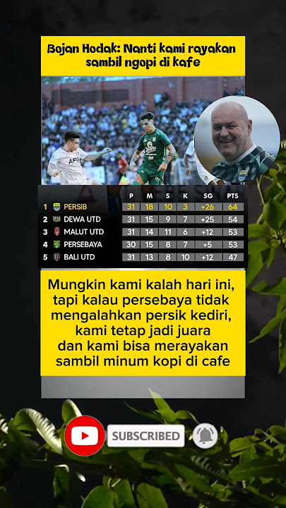 hodak:nanti kita rayakan sambil ngopi | persik vs persib #briliga1 #persib