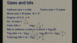 Lecture - 30 Memory Hierarchy : Cache Organization