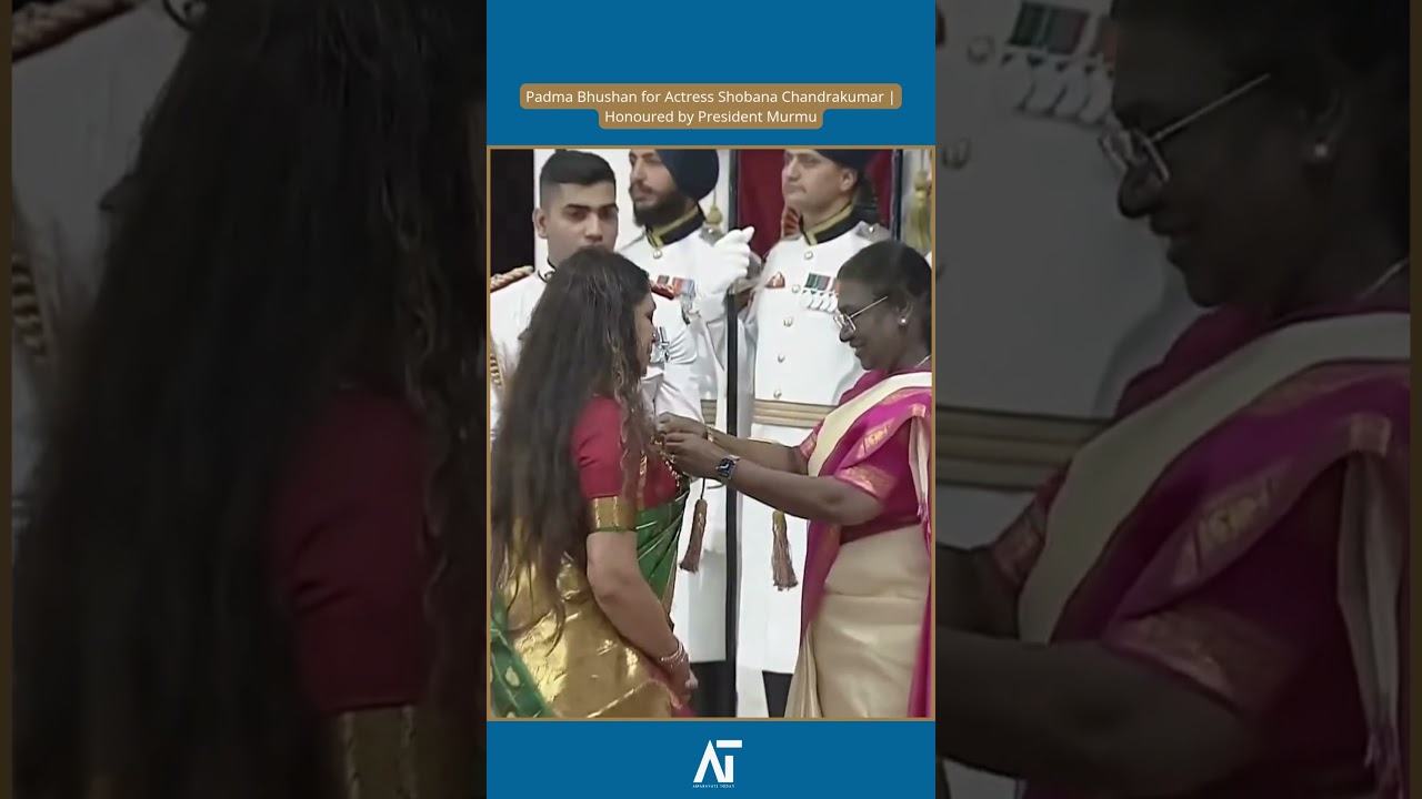Padma Bhushan for Actress Shobana Chandrakumar | Honoured by President Murmu | Amaravati Today