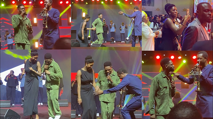 Moses Bliss Was All Over His Wife Whiles Performing With Nathaniel Bassey So Nathaniel Invited Her🤩