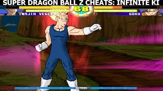 Infinite energy cheats in Super Dragon Ball Z (PS2)