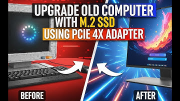 How to Upgrade old computer with m.2 ssd using PCIe 4x Adapter. Easy to install.