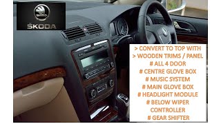 8287056579 #SKODA #LAURA #SUPERB #WOODEN #TRIMS & CENTRE GLOVE BOX #UPGRADE TO TOP MODEL ELEGANCE