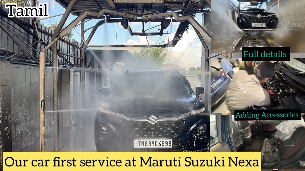 Fronx First Service 👨‍🔧🚙 Seat covers💺 Rear parking camera📸