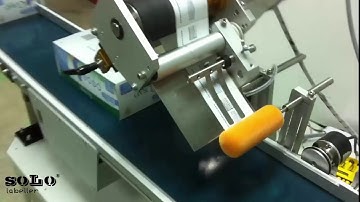 Carton Box Corner Labelling Machine | Top Applicator With Corner Press | Solo Labeller Technology