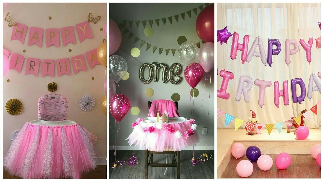 Birthday decoration ideas birthday party wall decoration YouTube