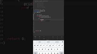 start pattern 1 by using for loop in c language #shorts