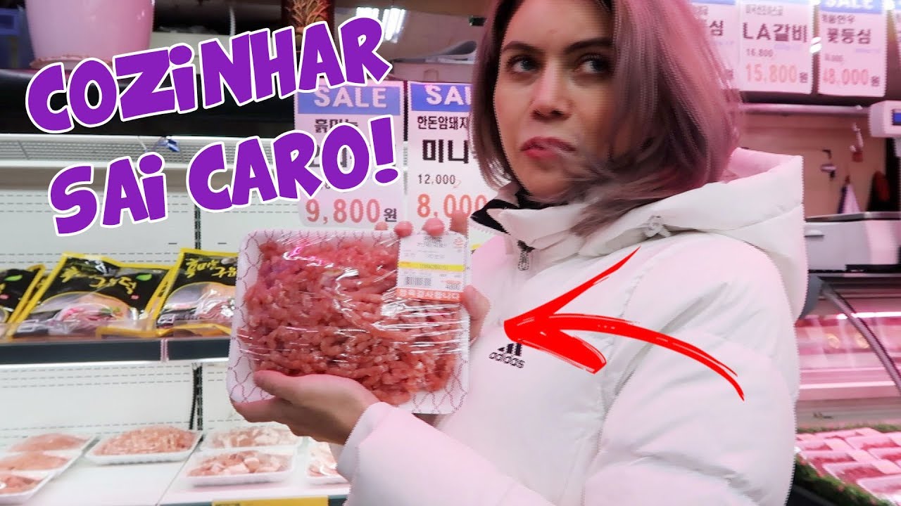 FAZENDO COMPRAS NO MERCADO NA COREIA! Muito CARO!